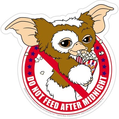 GREMLINS - GIZMO DO NOT FEED - Sticker - Brand New - S-9065