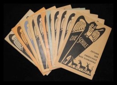 Die Schule, newspaper of the high school Bad Schwartau, 11 issues from 1954 B
