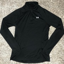 Under Armour Heatgear Women  s Size Small Black 1/4 Zip Jacket