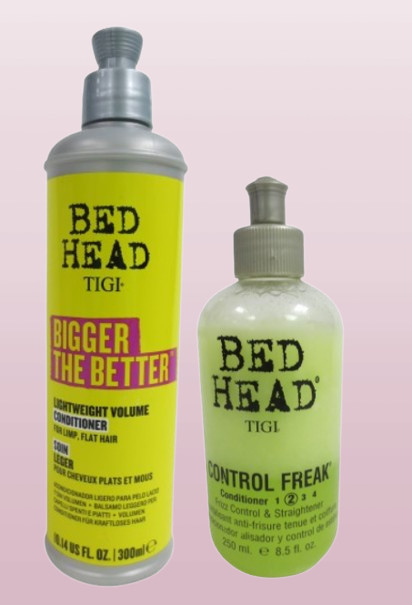 TIGI BED HEAD LIGHWEIGHT VOLUME CONDITIONER & CONTROL FREAK  CONDITIONER SET 2PC