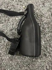 LEATHER CADDY O WINE CARRIER TOTE NEW