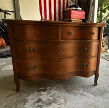 Brown Medium Wood 4-Drawer Freestanding Dresser 61x30x39 in Rectangular