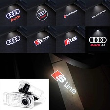 2PCS Door Logo Projector Lights For Sline A7 A6 A5 A4 A3 A1 A8 TT Q3 Q5 Q7 S3 S4