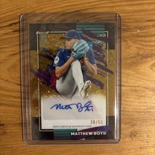 MATTHEW BOYD 2026 Topps Finest Baseball Gold Mini-Diamond Auto /50 Cubs #FMA-MB