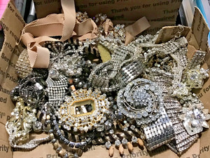 VINTAGE MIXED Broken Rhinstones Lot