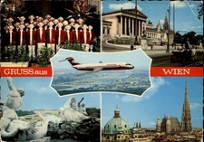 Gruss Aus Vienna Austria vintage postcard o705