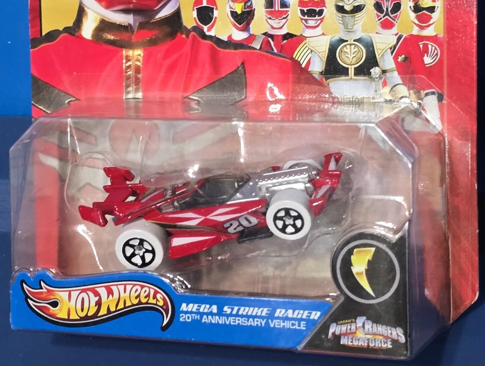 HOT WHEELS Power Rangers Mega Strike Racer 20th Anniversary Vehicle Megaforce - Image 2 of 4