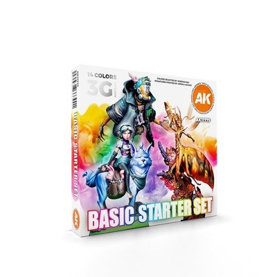 AK Interactive 14 Selected Colors Basic Starter Set New