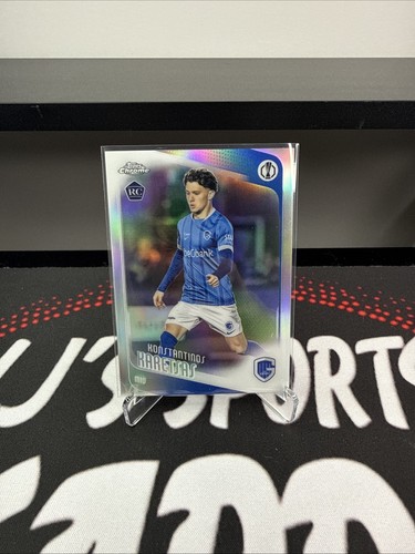 Konstantinos Karetsas 2025-26 Topps Chrome UEFA UCC Silver Refractor RC KRC Genk