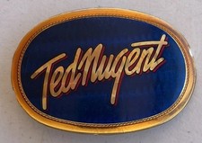 Ted Nugent Guitarist Singer Pacifica Prismatic Vintage Belt Buckle 1978
