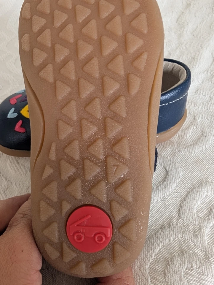 NUEVO Zapatos See Kai Run Azul Marino Corazones Mary Jane Infantil Niño Pequeño Talla 7 Foto 2 de 4