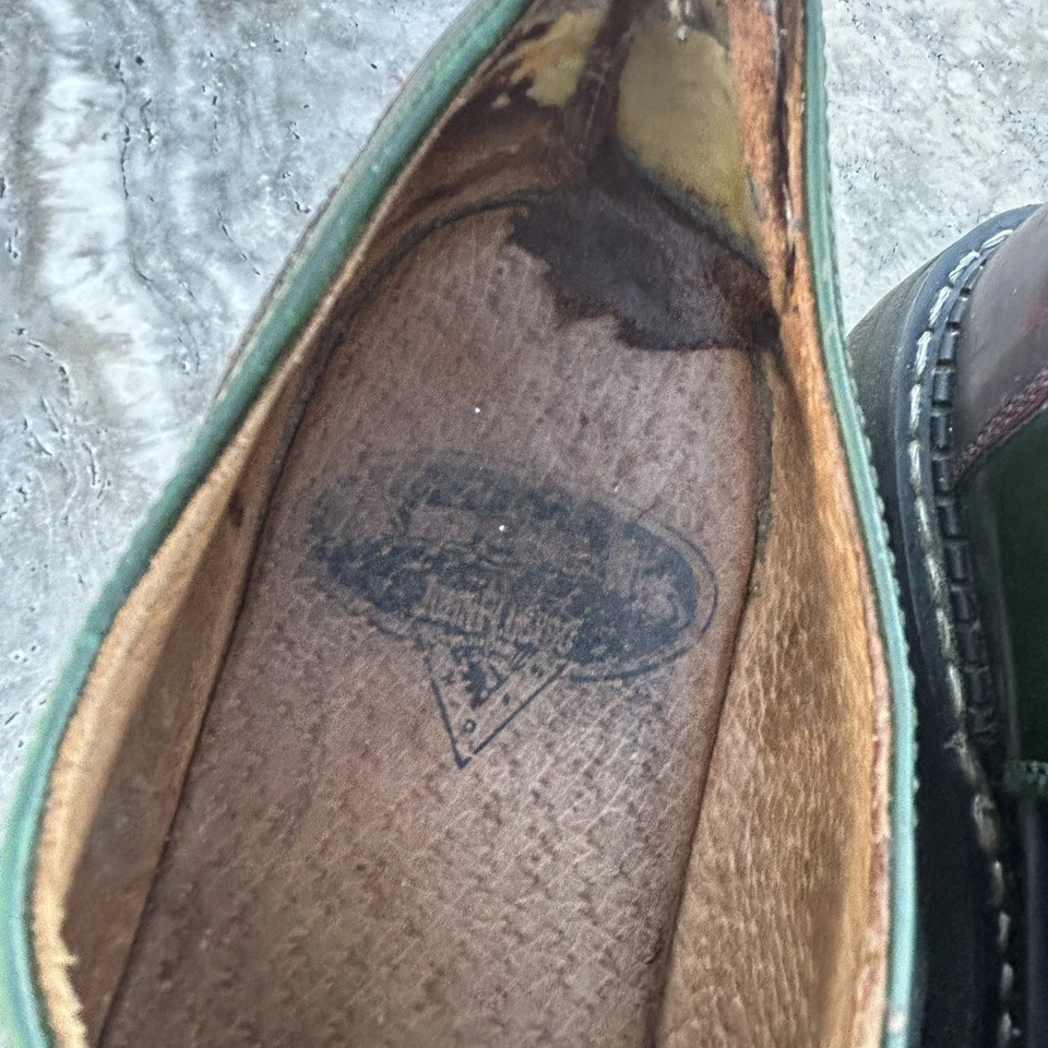 john fluevog 90s vintage Angels green swirl leather Men’s 7 Read - Image 3 of 4