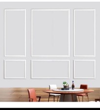 Gaahing 6 Sets Premade Accent Wall Molding Kit, Pre-Cut Wainscoting Panels, Rea