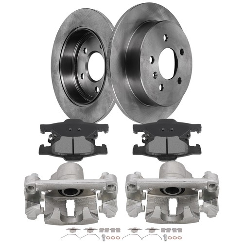 Rear Pair Brake Calipers Rotors and Ceramic Pads For CHEVROLET IMPALA 2006-2010 - Picture 6 of 9