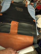 Barbers Cents Leather Apron with Pockets for Men Women