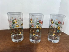 3 Libby Retro Vintage Owl Highball Glasses/ Tumbler. 16 Oz 1970’s Signed Crisa