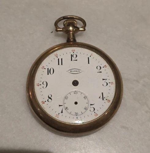 BUREN Watch Co. Antique Elgin Gold-filled Case Pocket Watch. AS-IS