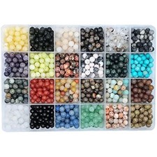 1200pcs 6mm Natural Round Stone Beads Real Gemstone Beading Loose Gems