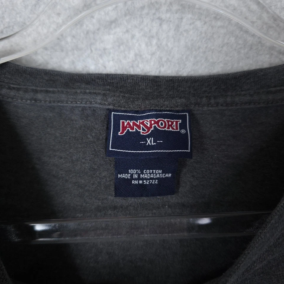 Vintage Notre Dame Shirt Mens XL Gray Jansport Y2K Logo College Long Sleeve Tee - Image 3 of 4