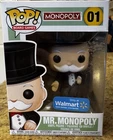 Funko Pop Board Games Mr Monopoly Figure #01 Walmart Exclusive Minor Box Wear
