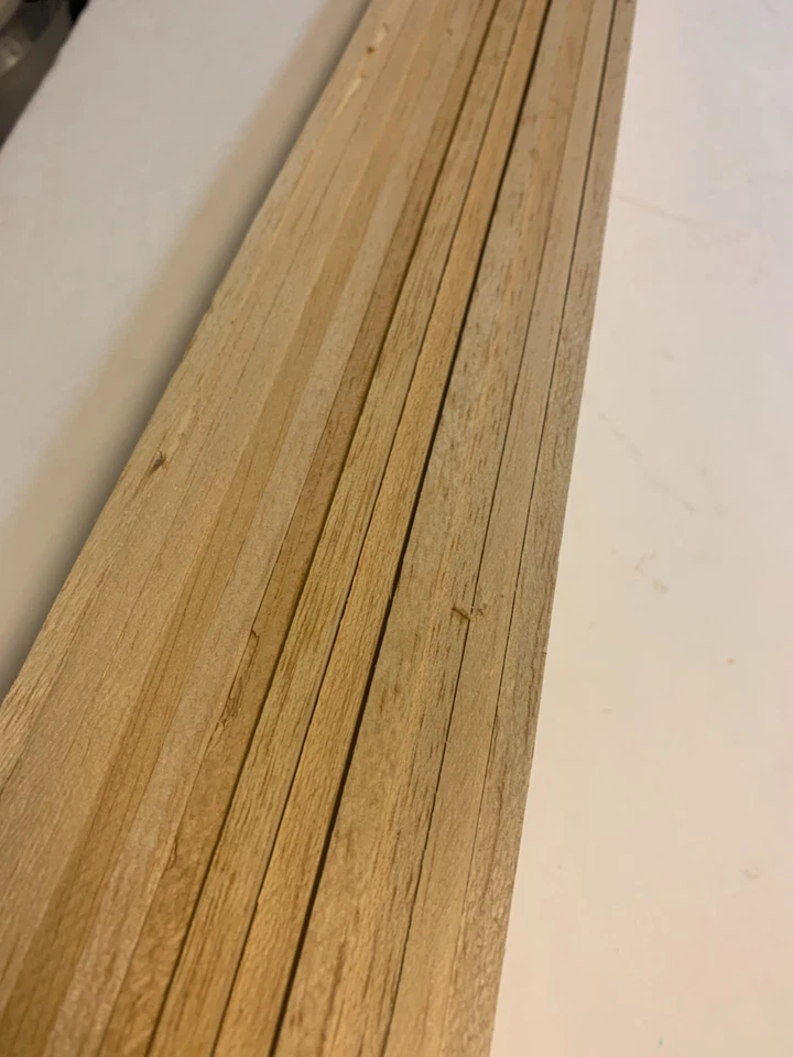 1/4 X 4 X 40 Masters Grade Balsa Wood Strips Sheets MRC 12 Pieces - Image 3 of 4