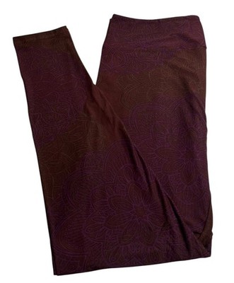 LuLaRoe Leggings TC Tall Curvy BURGUNDY BROWN PURPLE Zen Flower MANDALA UNICORN