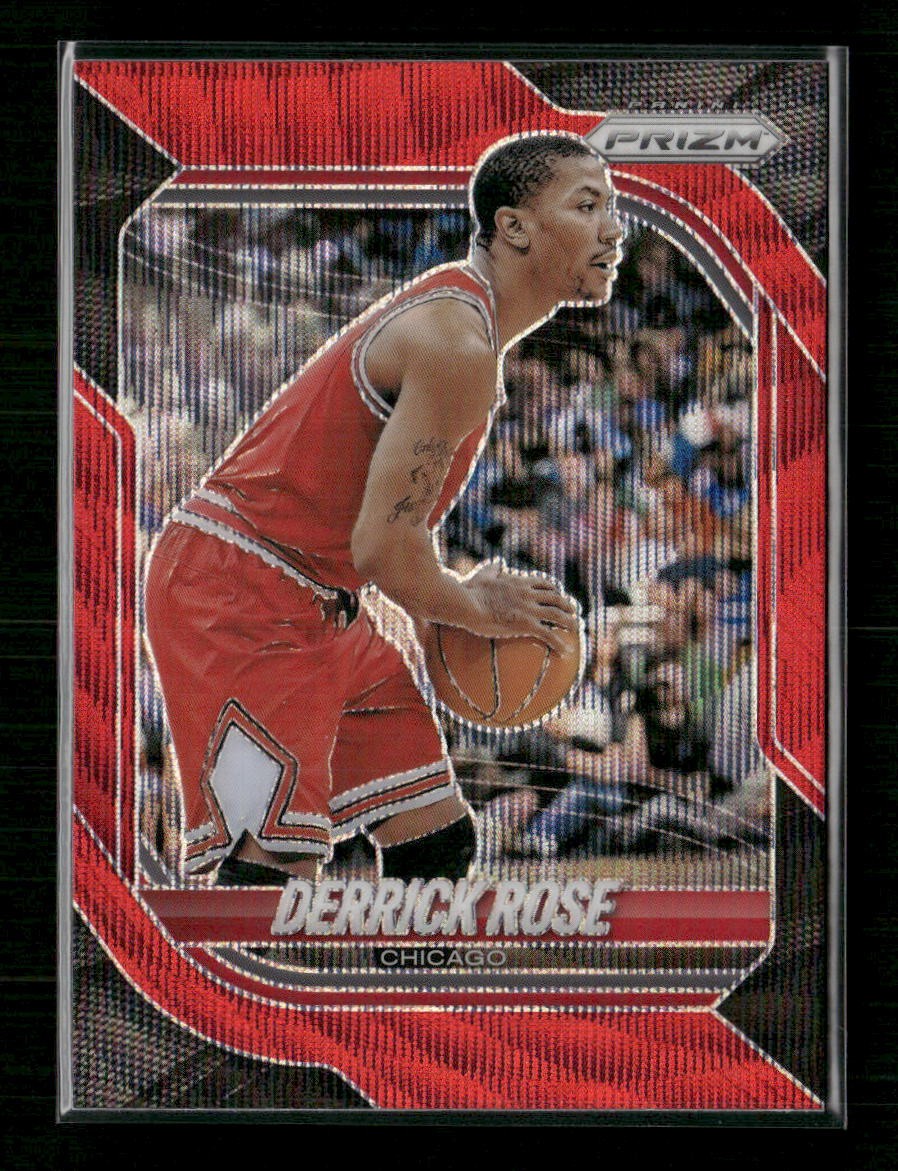 2025-26 Prizm Derrick Rose Red Wave #/299 Color Match #139