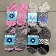 8 Pack Bombas All-Purpose  Ankle Socks - Women's Medium