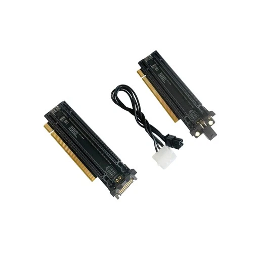 PCIe4.0 X16 1 To 2 Expansion Card Gen3GEN4 Split Card X8X8 Split with Clock