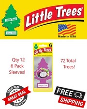 Little Trees Dragon Fruit Hanging Multi Purpose Air Freshener for Car - 72 Pack 