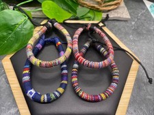 4 PC 7 -10 Adjustable Tie Tapestry Bohemian Bracelet Set New Free Ship B1334