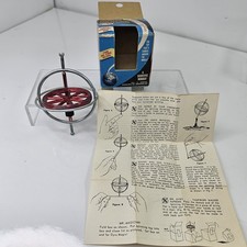 Vintage Steven s Gyroscope Top 952 w/ Box Instructions Space Rocket Toy USA