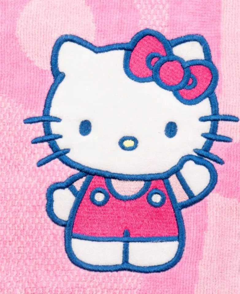 SANRIO HELLO KITTY BEACH TOWEL WITH EMBROIDERED 100% COTTON 34 in x 63 in NWT - Image 2 of 4