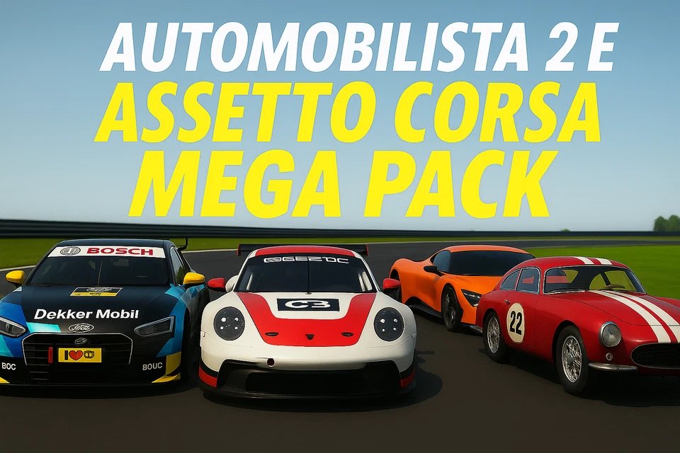 Assetto Corsa Automobilista 2 Mega Mod Pack 1.5TB F1 2026 GT3 GT4 Karts Tracks - Image 4 of 4