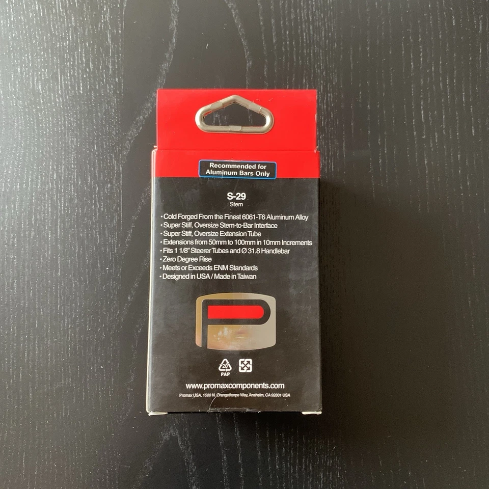 PROMAX  s-29 0 Degree Rise Stem 70 mm Blue Color - Image 3 of 3