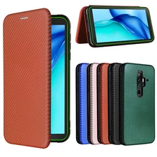 For Blackview BV6300 Pro / BV6600 / BV5500 Pro Carbon Fiber Leather Wallet Case
