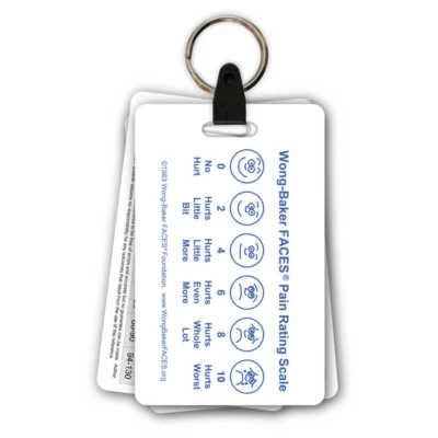 SCRUBS AND STUFF LLC 5 Card Pediatic Keychain Badge ID Card Set Pocket Guide Nurse RN Graduation Gift