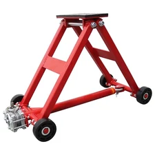 Auto Car Lifter 4409 lbs Movable Turbine Hoist 4.3"-18.5" Height Adjustable