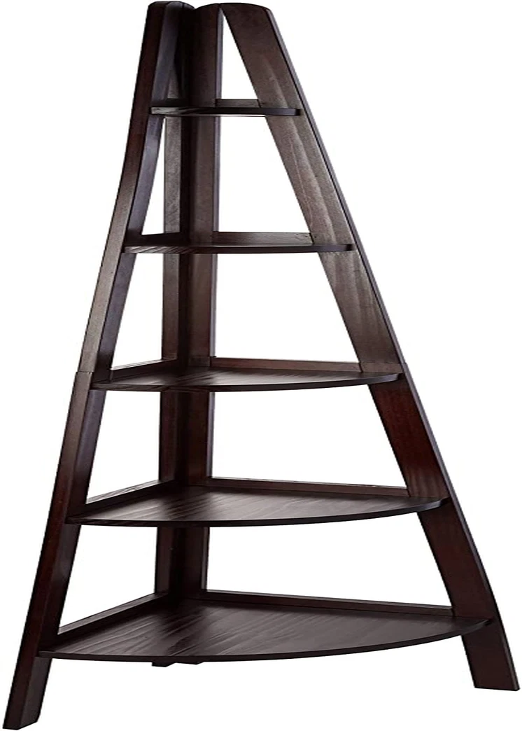 Casual home 5 shelf corner ladder bookcase deals