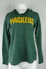 Green Bay Packers NFL Majestic Women's Scoop Neck Hooded Pullover