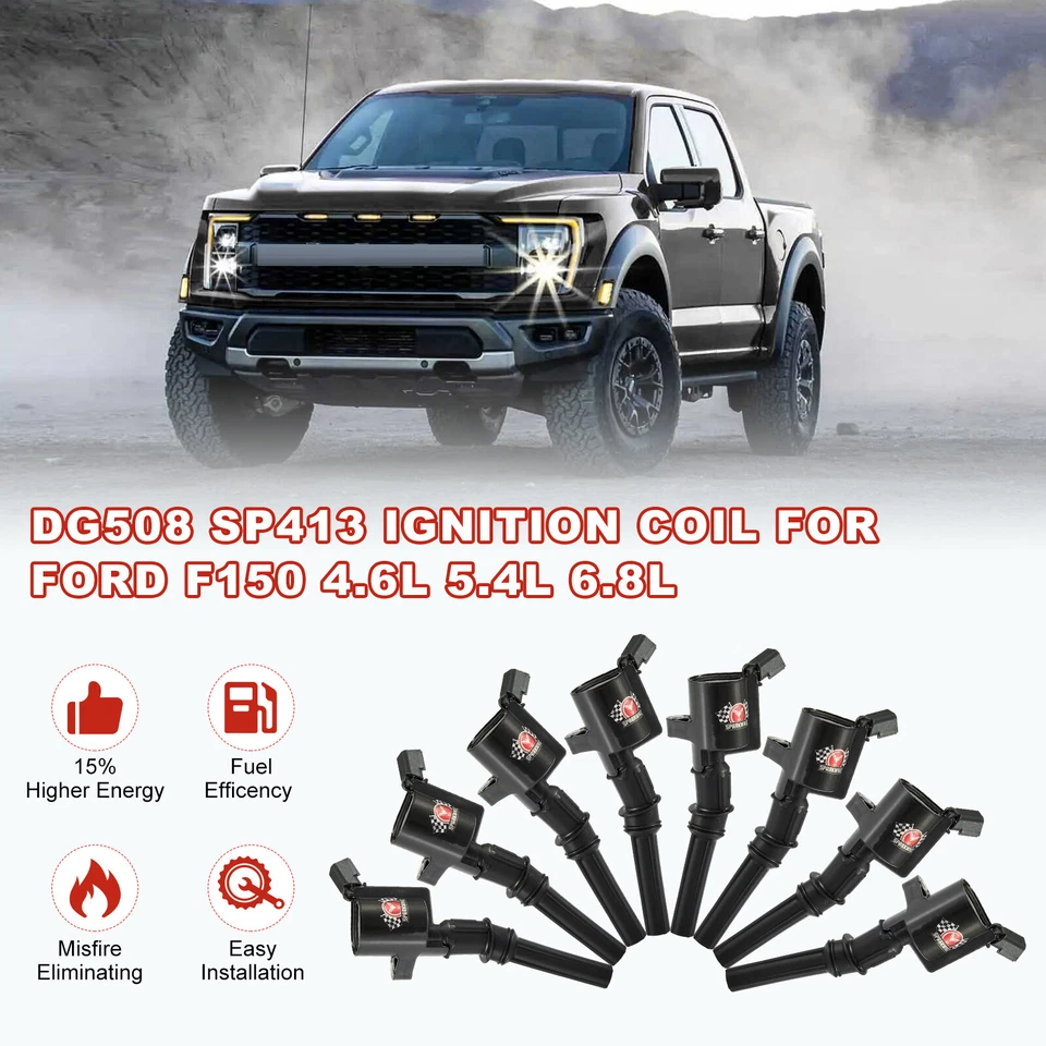 8X Bobina de encendido + bujía para Ford Crown Victoria V8 1998-2011 4,6 L DG508 Foto 4 de 4