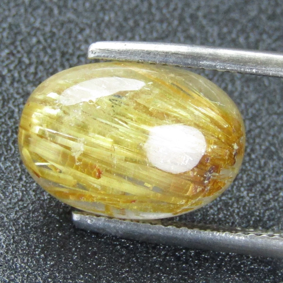 10.31Cts Striking Natural Rutilated Quartz Oval Shape loose Brazil Gemstone--VDO - Image 2 of 4