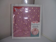 Tiny treasures newborn baby wrap and cap New PInk new box a7