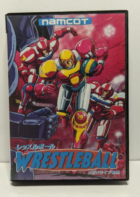 Wrestleball (Sega Mega Drive Japanese). Case, Manual & Cartridge.