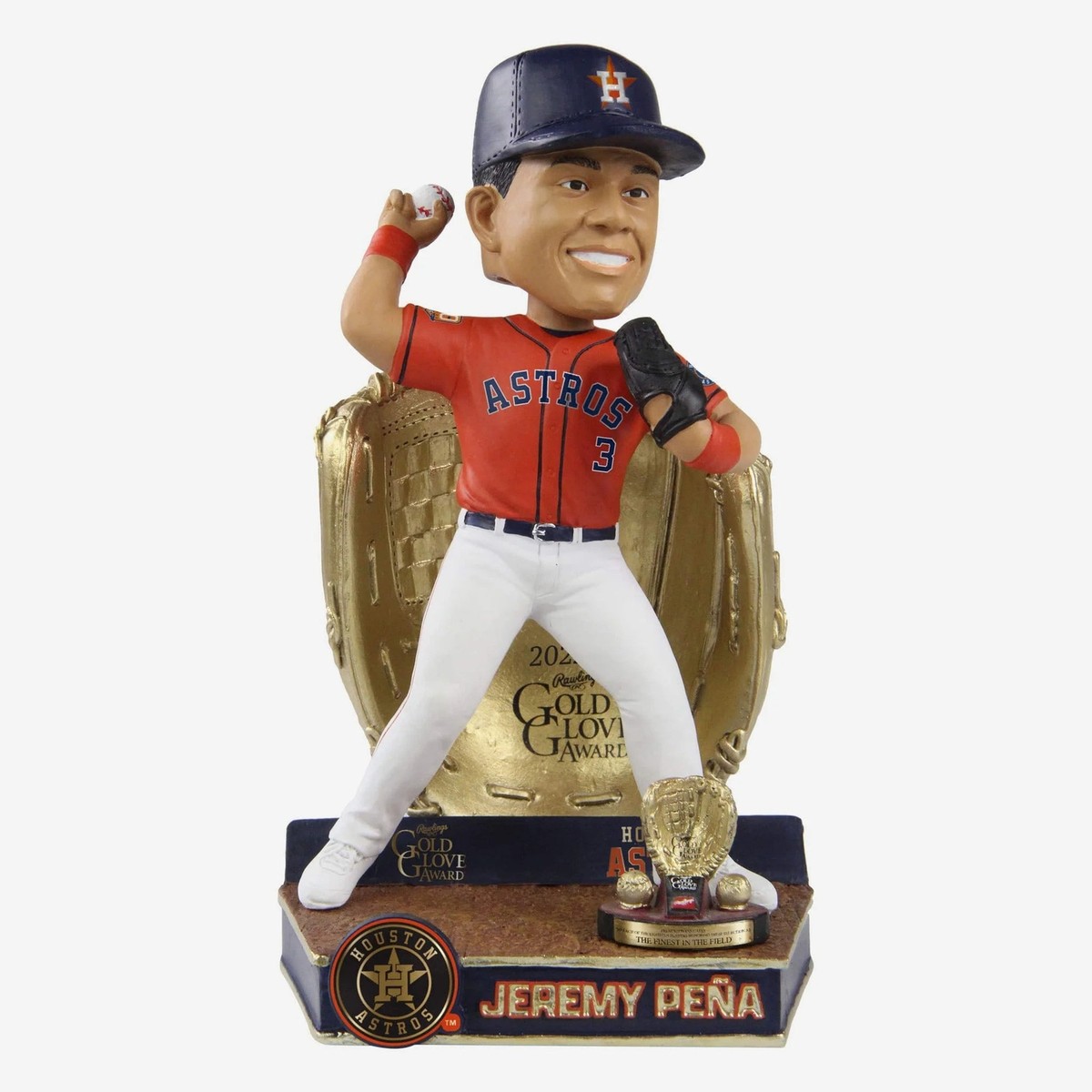 ジェレミ－・ペーニャ..ボブルヘッドJeremy Peña BOBBLEHEAD June 3, 2023 Houston Astros - Jeremy Peña Gold Glove