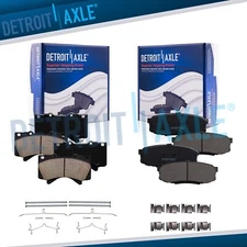 Front Rear Ceramic Brake Pads for 08-21 Toyota Tundra Sequoia Land Cruiser LX570
