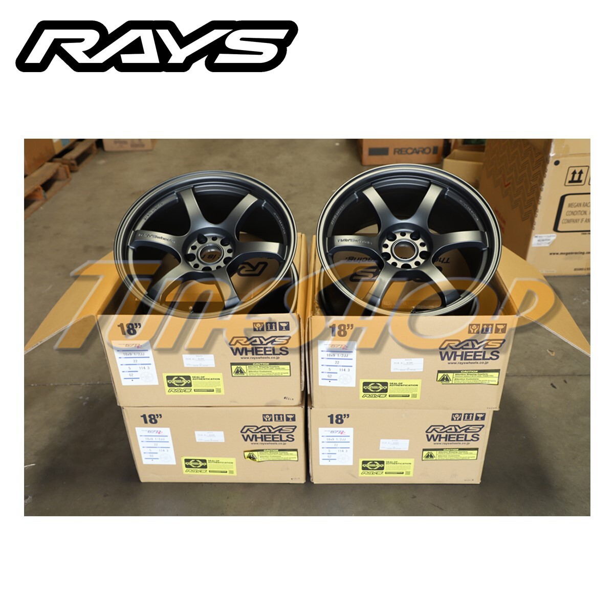 RAYS GRAMLIGHTS 57DR 18x9.5 5x114 +22 EVO 8 9 10 WRX STI GRB