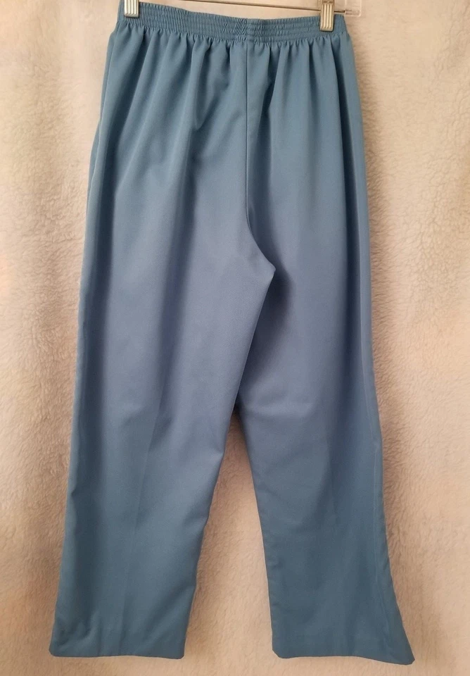 Alfred Dunner Womens Pants Size 8P 8 Petite Blue - Image 4 of 4