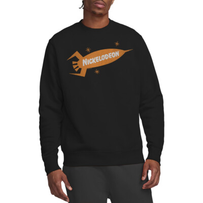 Nick Retro Rocket Logo Sweatshirt der Marke Nickelodeon, schwarz