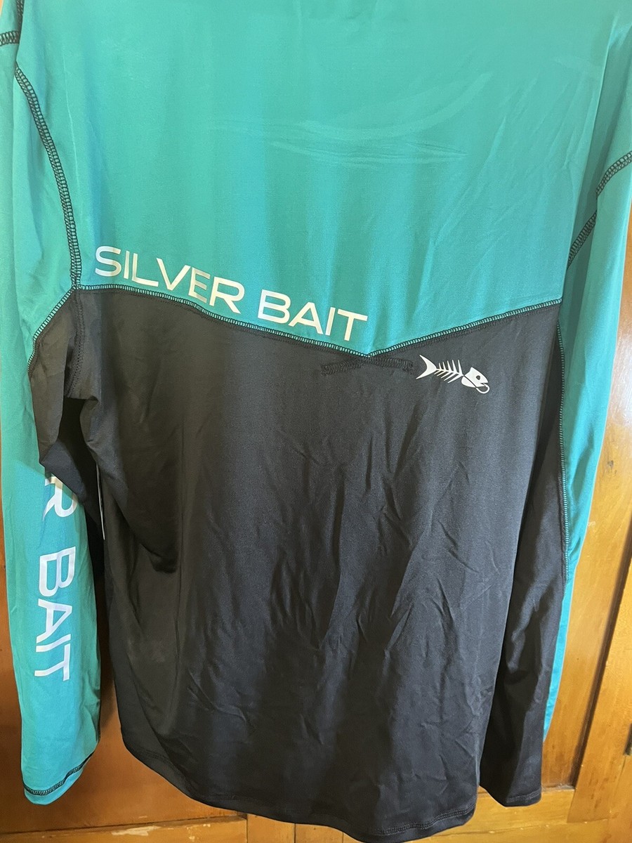 Chemise De Pêche Femme Silver Bait – Manches Longues – Bleu/Rose – Taille XL – Motif Vagues
